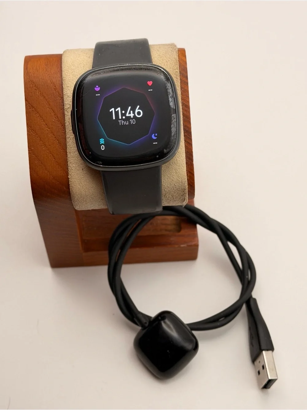 Fitbit Sense 2, Tested, Black, Charger Included, Latest Model, Very Good Con